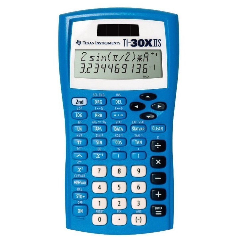NWT Texas Instruments TI-30XIIS fundamental scientific calculator blue